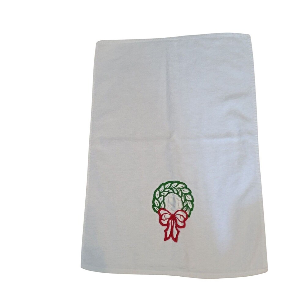 Cannon R.A. Briggs 5 Christmas Bathroom Towel Set Satin Edge - Picture 2 of 8